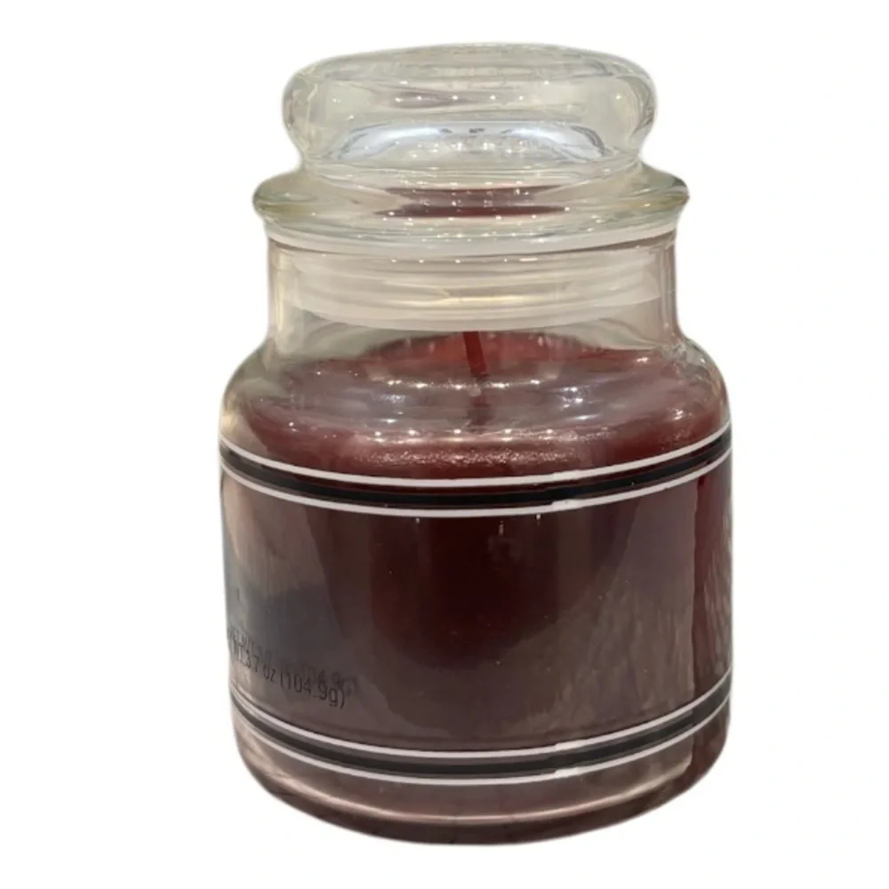 RARE Vintage Yankee Candle Mulberry Black Band Housewarmer Small Jar 3.7oz NEW